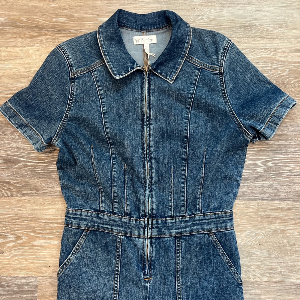 Jessica Simpson Denim Jumpsuit - Picture 7 of 14